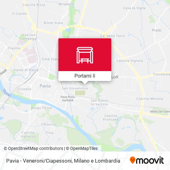 Mappa Pavia - Veneroni/Ciapessoni