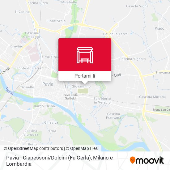 Mappa Pavia - Ciapessoni / Dolcini (Fu Gerla)