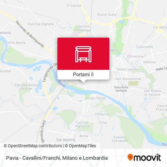 Mappa Pavia - Cavallini/Franchi