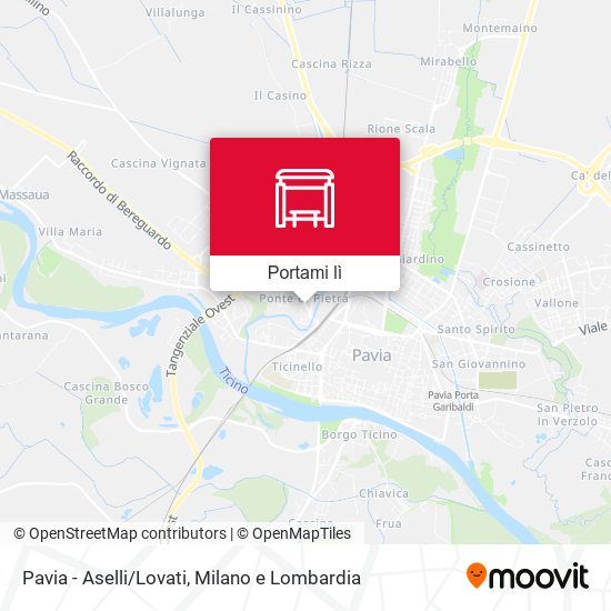 Mappa Pavia - Aselli/Lovati