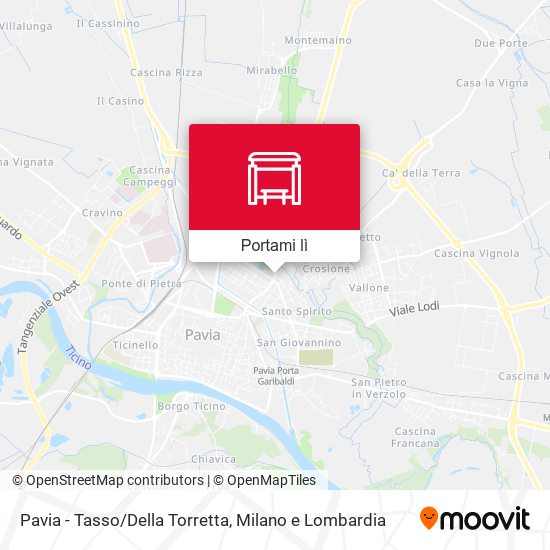 Mappa Pavia - Tasso/Della Torretta