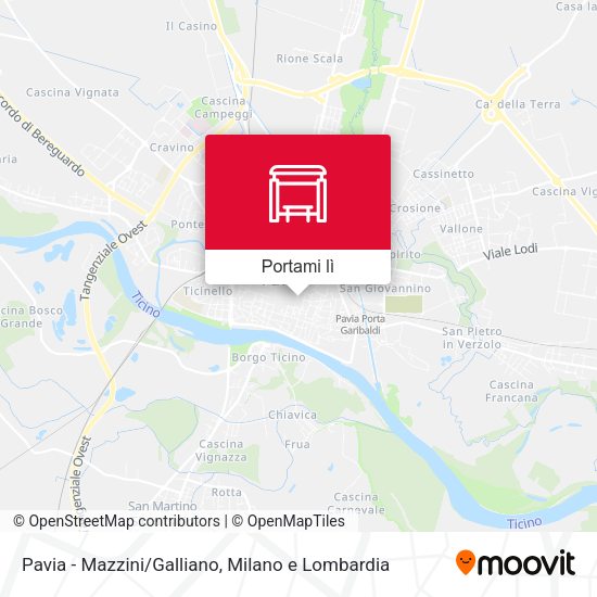 Mappa Pavia - Mazzini/Galliano