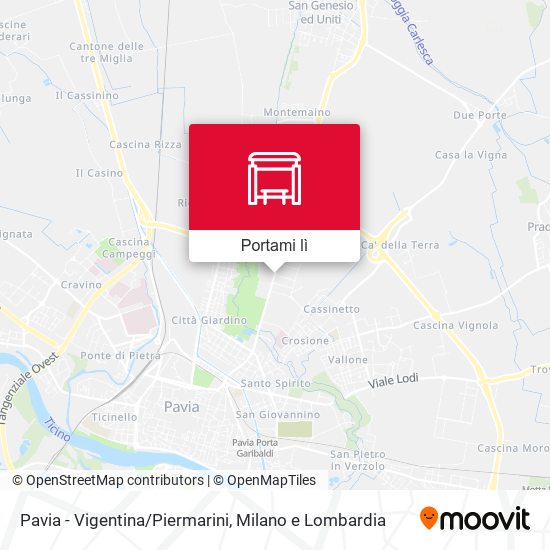 Mappa Pavia - Vigentina/Piermarini