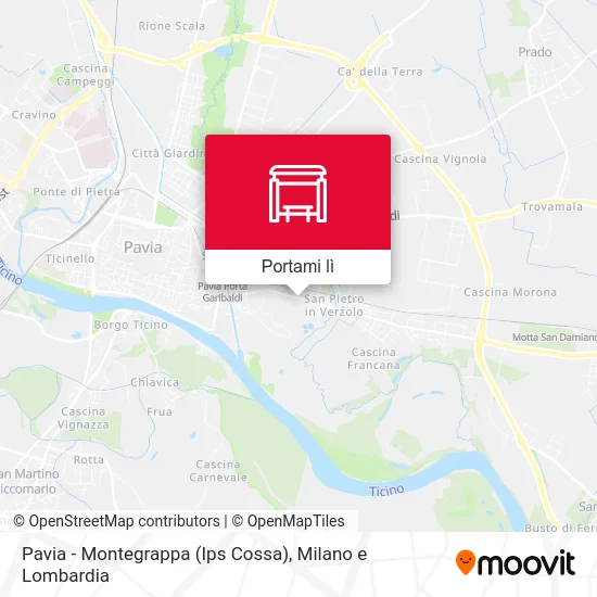 Mappa Pavia - Montegrappa (Ips Cossa)