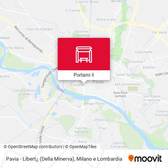 Mappa Pavia - Libert¿ (Della Minerva)