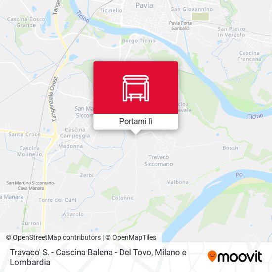 Mappa Travaco' S. - Cascina Balena - Del Tovo