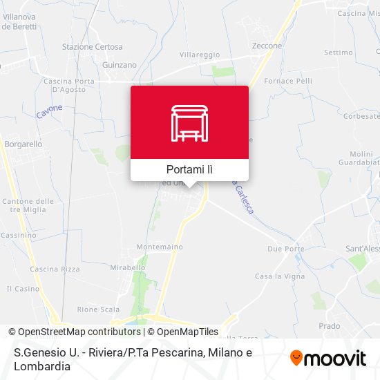 Mappa S.Genesio U. - Riviera / P.Ta Pescarina