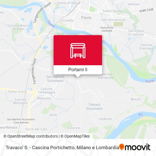Mappa Travaco' S. - Cascina Portichetto