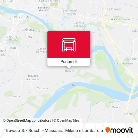 Mappa Travaco' S. - Boschi - Massacra