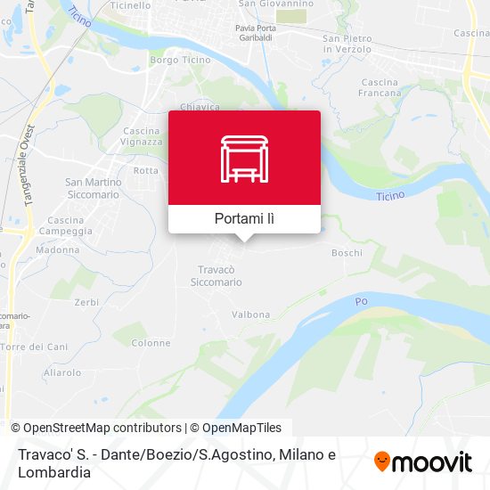 Mappa Travaco' S. - Dante / Boezio / S.Agostino