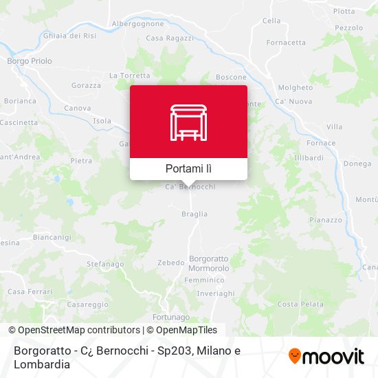 Mappa Borgoratto - C¿ Bernocchi - Sp203
