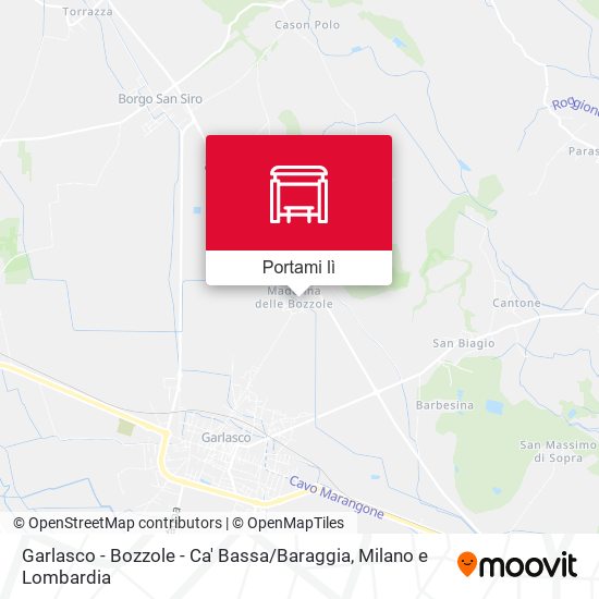 Mappa Garlasco - Bozzole - Ca' Bassa / Baraggia