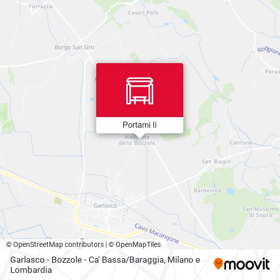 Mappa Garlasco - Bozzole - Ca' Bassa / Baraggia