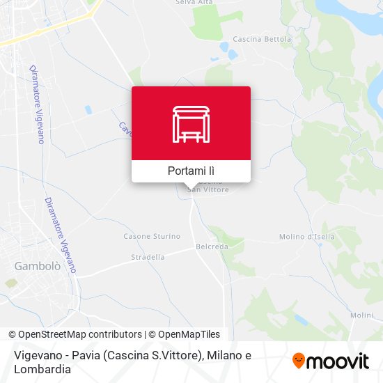 Mappa Vigevano - Pavia (Cascina S.Vittore)