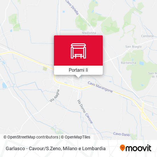 Mappa Garlasco - Cavour/S.Zeno