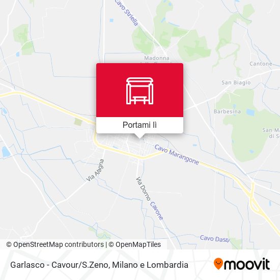 Mappa Garlasco - Cavour/S.Zeno