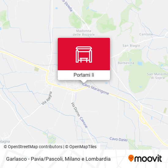 Mappa Garlasco - Pavia/Pascoli