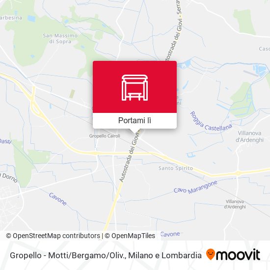 Mappa Gropello - Motti/Bergamo/Oliv.