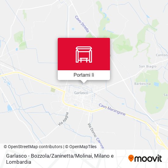 Mappa Garlasco - Bozzola / Zaninetta / Molinai
