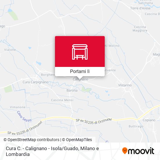 Mappa Cura C. - Calignano - Isola / Guado