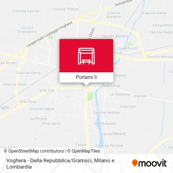 Mappa Voghera - Della Repubblica / Gramsci