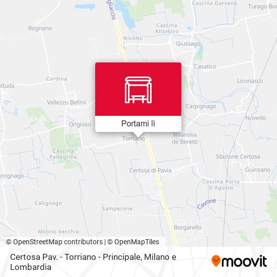 Mappa Certosa Pav. - Torriano - Principale