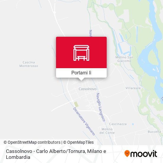Mappa Cassolnovo - Carlo Alberto / Tornura