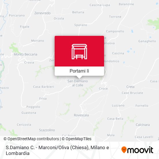 Mappa S.Damiano C. - Marconi / Oliva (Chiesa)