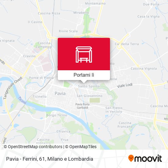 Mappa Pavia - Ferrini, 61