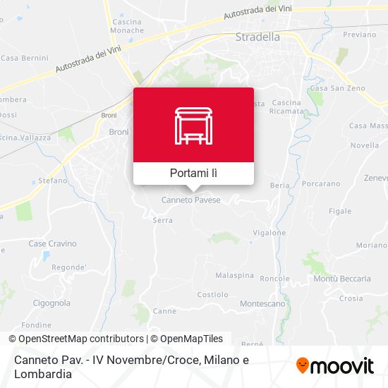 Mappa Canneto Pav. - IV Novembre / Croce