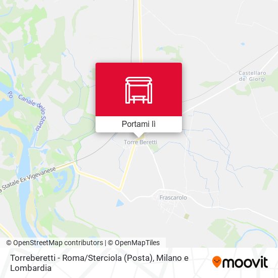 Mappa Torreberetti - Roma / Sterciola (Posta)