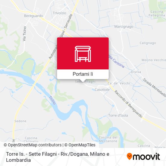 Mappa Torre Is. - Sette Filagni - Riv. / Dogana