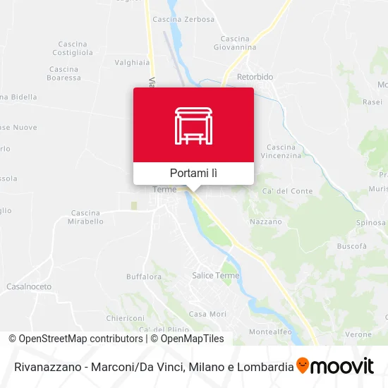 Mappa Rivanazzano - Marconi/Da Vinci