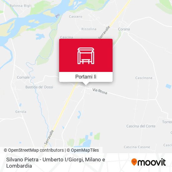 Mappa Silvano Pietra - Umberto I / Giorgi