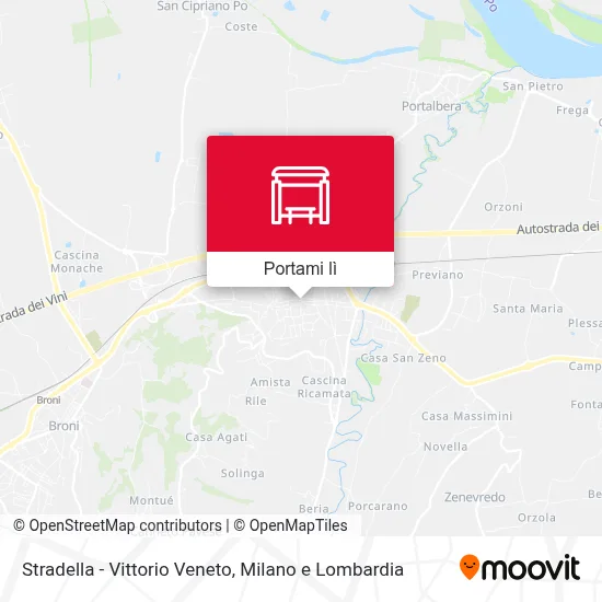 Mappa Stradella - Vittorio Veneto