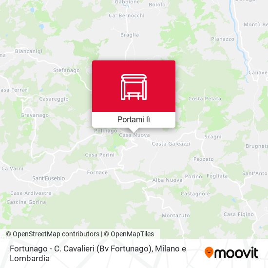 Mappa Fortunago - C. Cavalieri (Bv Fortunago)