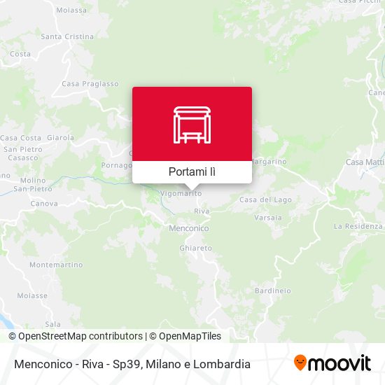 Mappa Menconico - Riva - Sp39