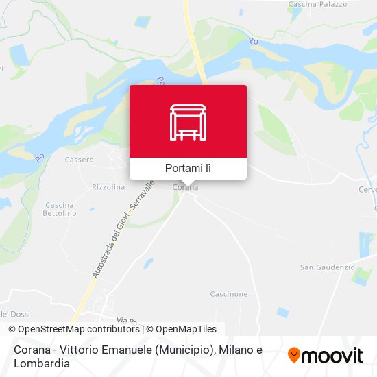 Mappa Corana - Vittorio Emanuele (Municipio)