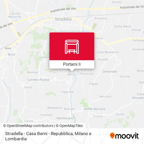 Mappa Stradella - Casa Berni - Repubblica