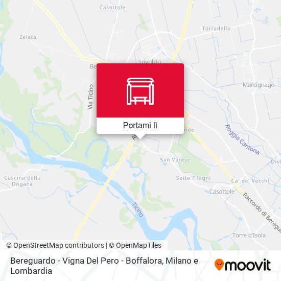 Mappa Bereguardo - Vigna Del Pero - Boffalora