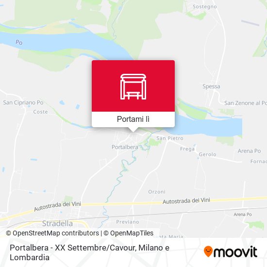 Mappa Portalbera - XX Settembre / Cavour