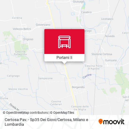 Mappa Certosa Pav. - Sp35 Dei Giovi / Certosa