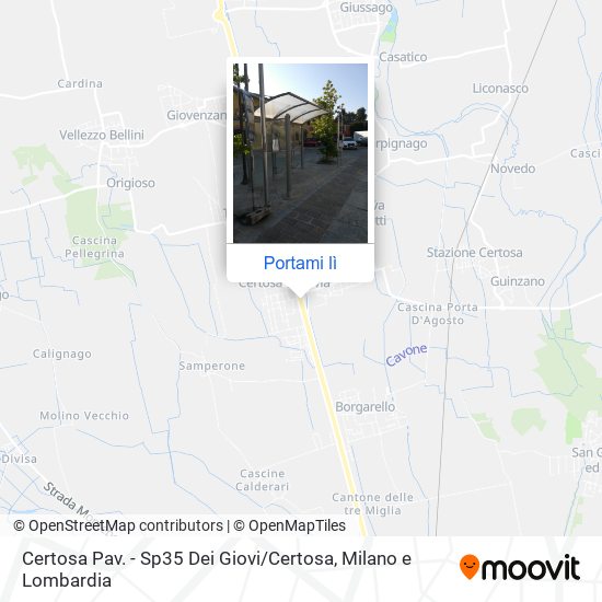 Mappa Certosa Pav. - Sp35 Dei Giovi / Certosa
