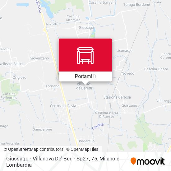 Mappa Giussago - Villanova De' Ber. - Sp27, 75