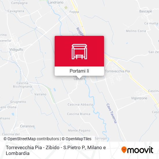 Mappa Torrevecchia Pia - Zibido - S.Pietro P.