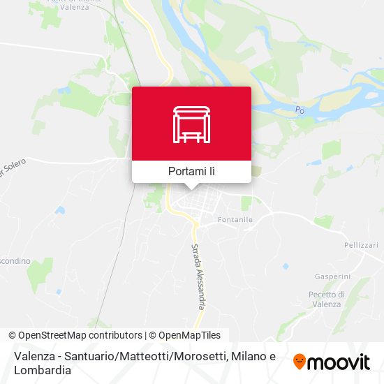 Mappa Valenza - Santuario / Matteotti / Morosetti