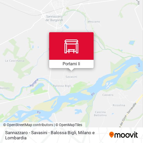 Mappa Sannazzaro - Savasini - Balossa Bigli