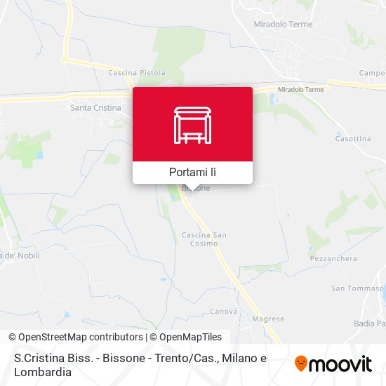 Mappa S.Cristina Biss. - Bissone - Trento / Cas.