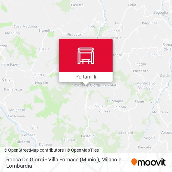Mappa Rocca De Giorgi - Villa Fornace (Munic.)