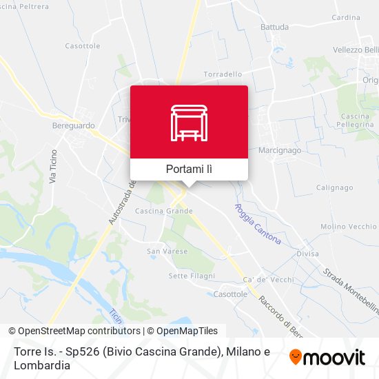 Mappa Torre Is. - Sp526 (Bivio Cascina Grande)